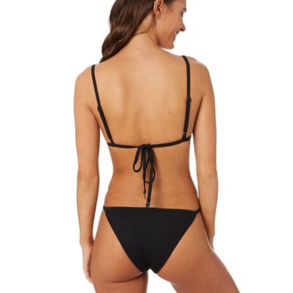 Zulu and Zephyr Black Tri-Cup Bikini Top - Picture 2 of 5